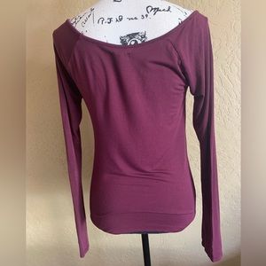 Melrose and Market Burgundy Knit Top